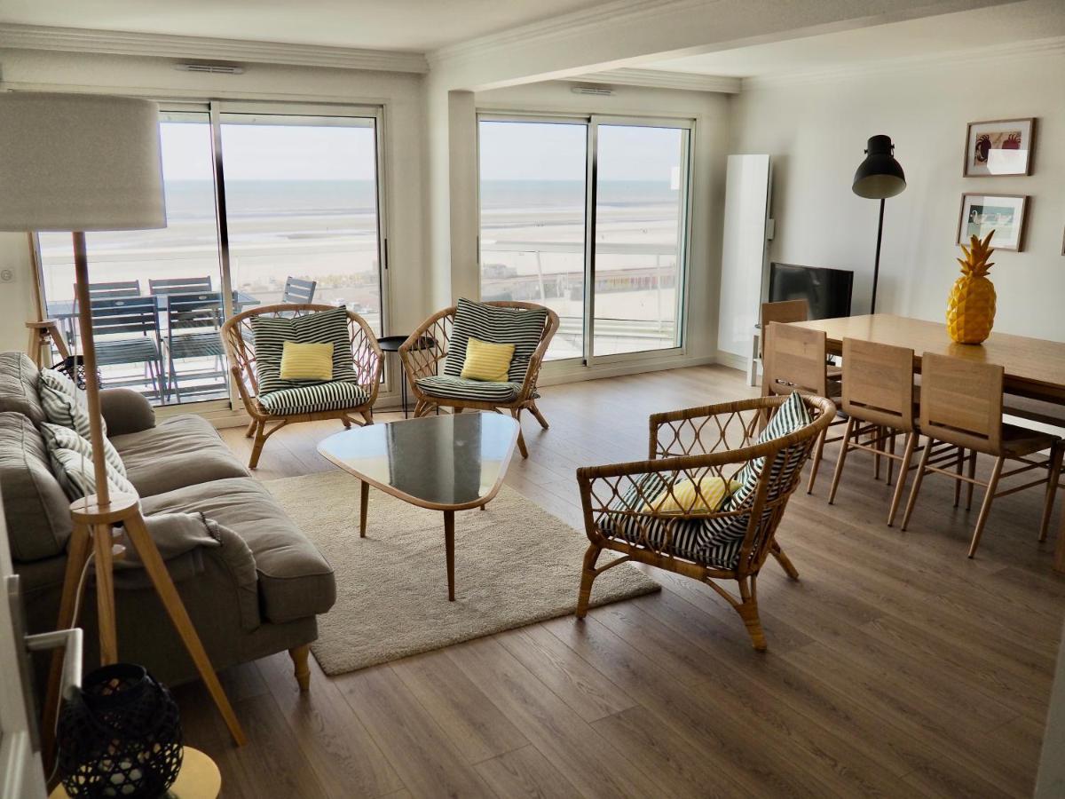 Appart T4 Lumineux Avec Terrasse Vue Mer Le Touquet Kültér fotó
